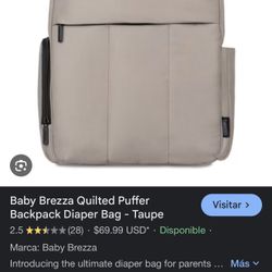 Baby Brezza Diaper Bag New 
