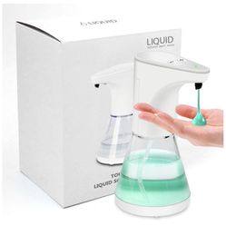 Automatic Soap Dispenser 480ml/16.2oz Infrared Motion Sensor Touchless Soap Hand Sanitizer Dispenser 5 Levels Dispensing Volume Adjustable Liquid Soap