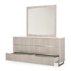 Marin Greige Dresser with Mirror Set