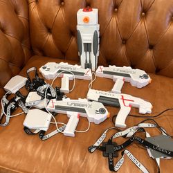 Laser X Revolution blaster, 4 player set w gaming tower, vests