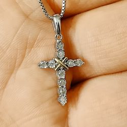 Diamond Cross Necklace 