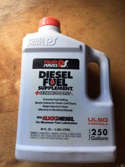 Diesel fuel supplement 80oz bottle full