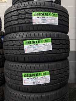 285/45R22 DELINTE TIRES $559 ALL 4 INSTALLED BALANCED WITH ALIGNMENT
