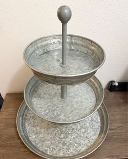 Galvanized Metal 3 Tier Organizer