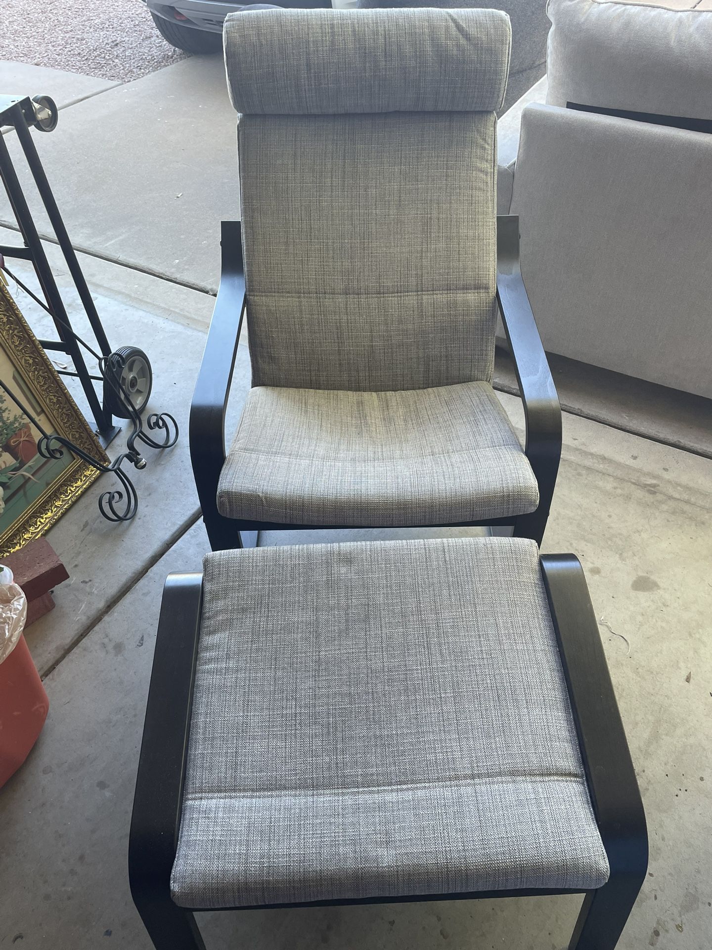 IKEA Chair And Ottoman