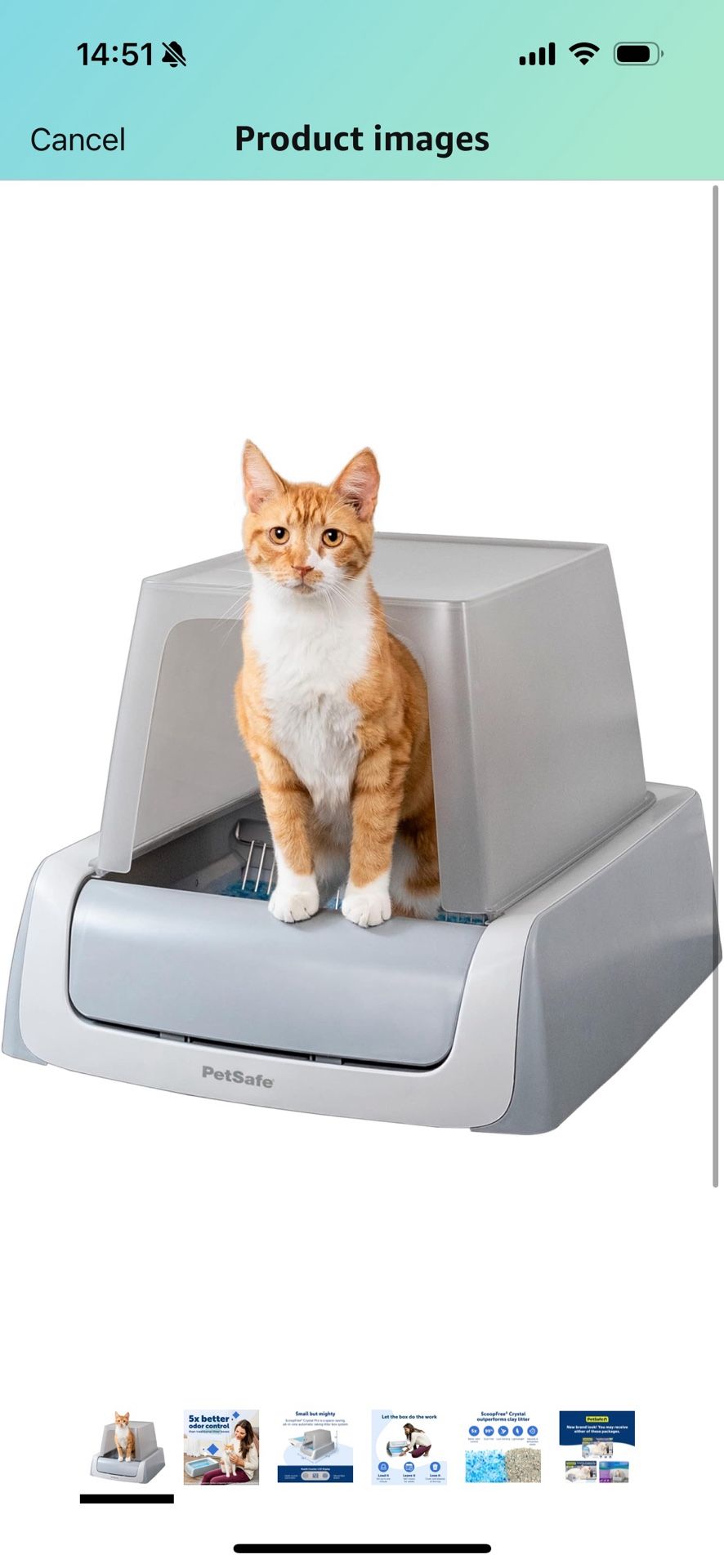PetSafe ScoopFree Crystal Automatic litter Box