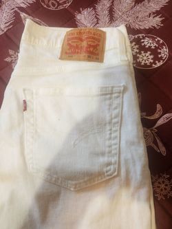 pantalón Levi 30 x 30 color blanco
