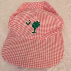 Pink & White South Carolina Woman's Cap