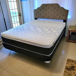 NEW QUEEN PILLOW TOP MATTRESS WITH BOX SPRING