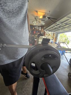 Bench , Barbell And Weights