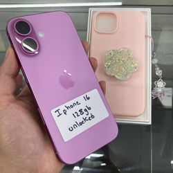 New Pink iPhone 16 Unlocked Cash Or $50 Down