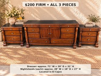 The Walnut Manor 3-Piece Bedroom Set