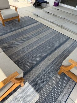 Rugs USA - Modern Navy Blue and Gray Design 9’x13’