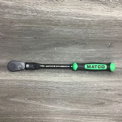 Matco Tools BFR128BLFx 3/8” Drive Locking Flex Head Ratchet Green