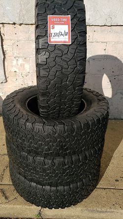 Four matching heavy-duty BFGoodrich tires for sale LT275/70/18
