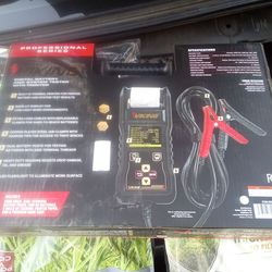 Digital battery tester w/ printer and ghost 212 cc kart engine accessory kit