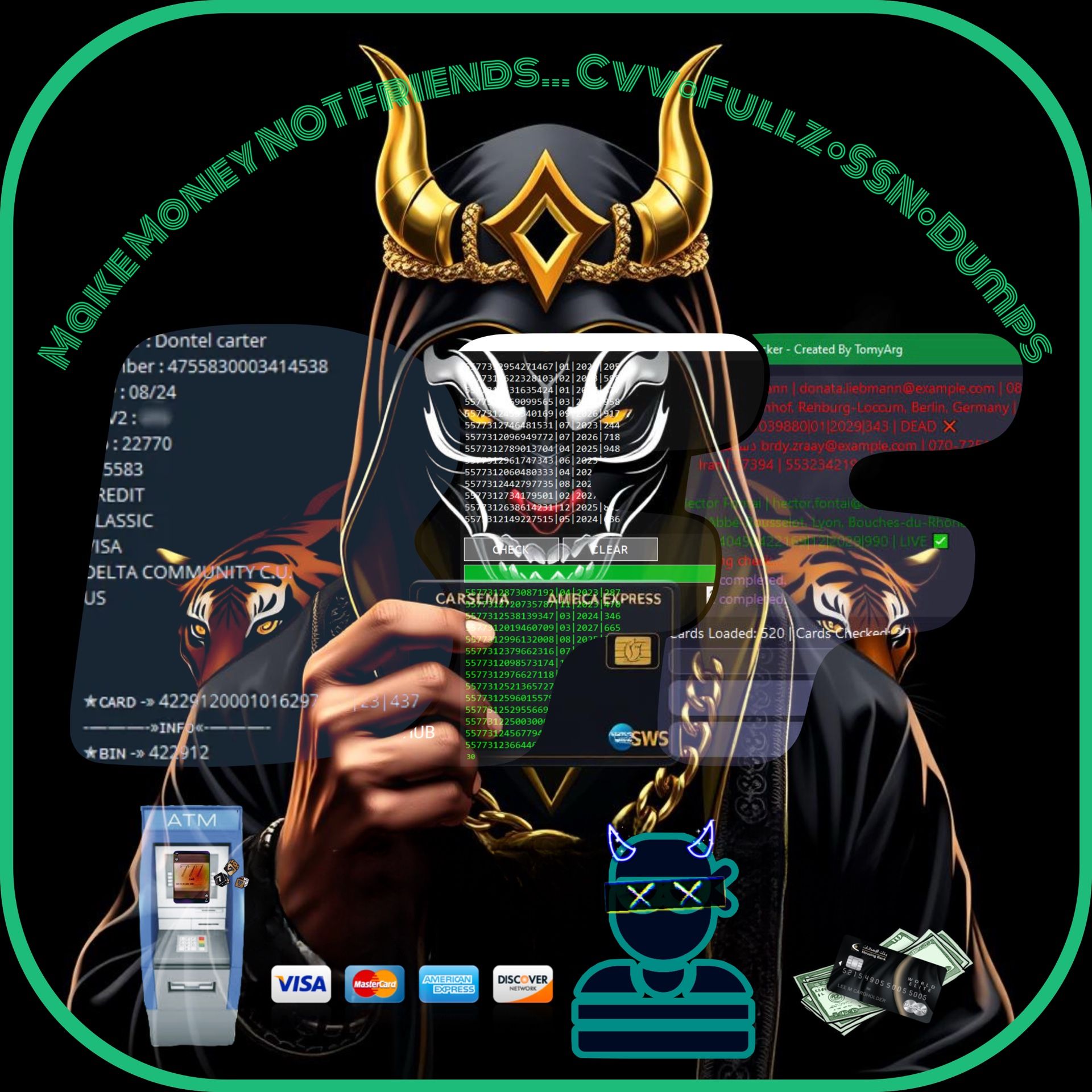 Live USA CC Non Vbv Bin & High Balance