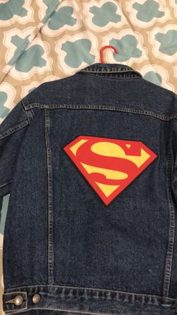 Adult or children Superman jeans jacket.medim.