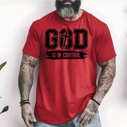 GOD Is In Control Hardcore Statement Tee
