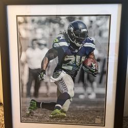 Marshawn Lynch Framed Photo