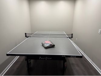 STAG Pacifica Full-Size Table Tennis Table with Net & Paddles – Excellent Condition