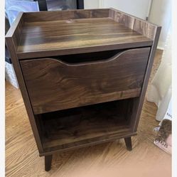 Bedside table end table side table with storage