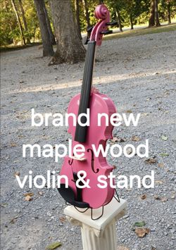 Brand new powder pink violin