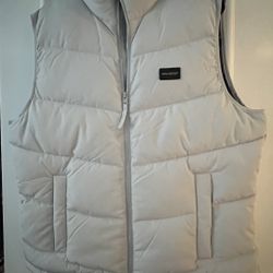 Hollister Men  Grey Vest Jacket XL 