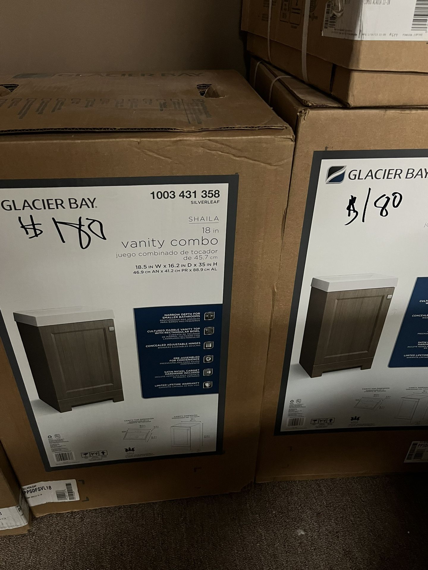 Bathroom Vanities Brand New In Box Starting At $180