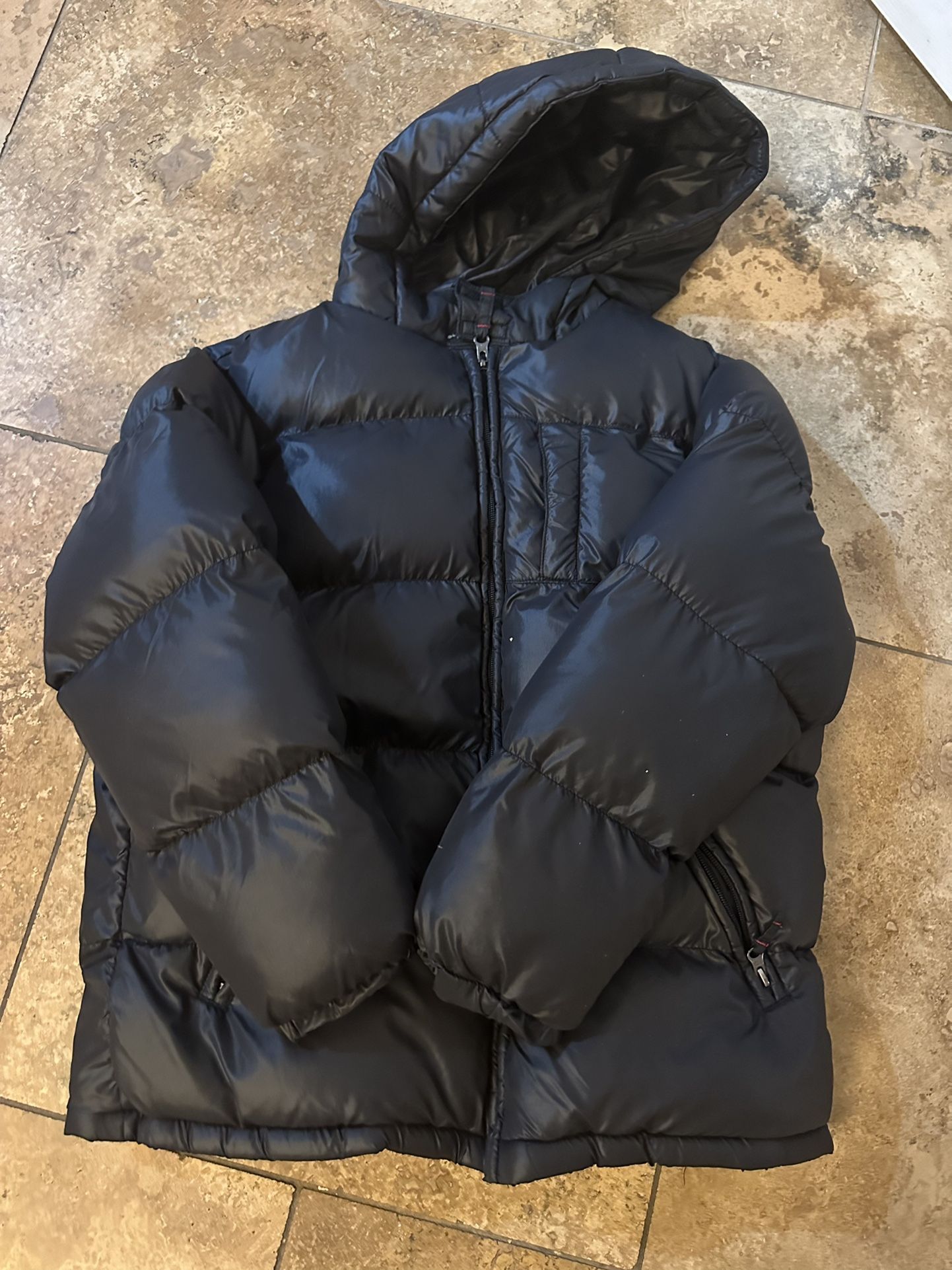 CHILDRENS PLACE Large 10/12 black Puffer Jacket
