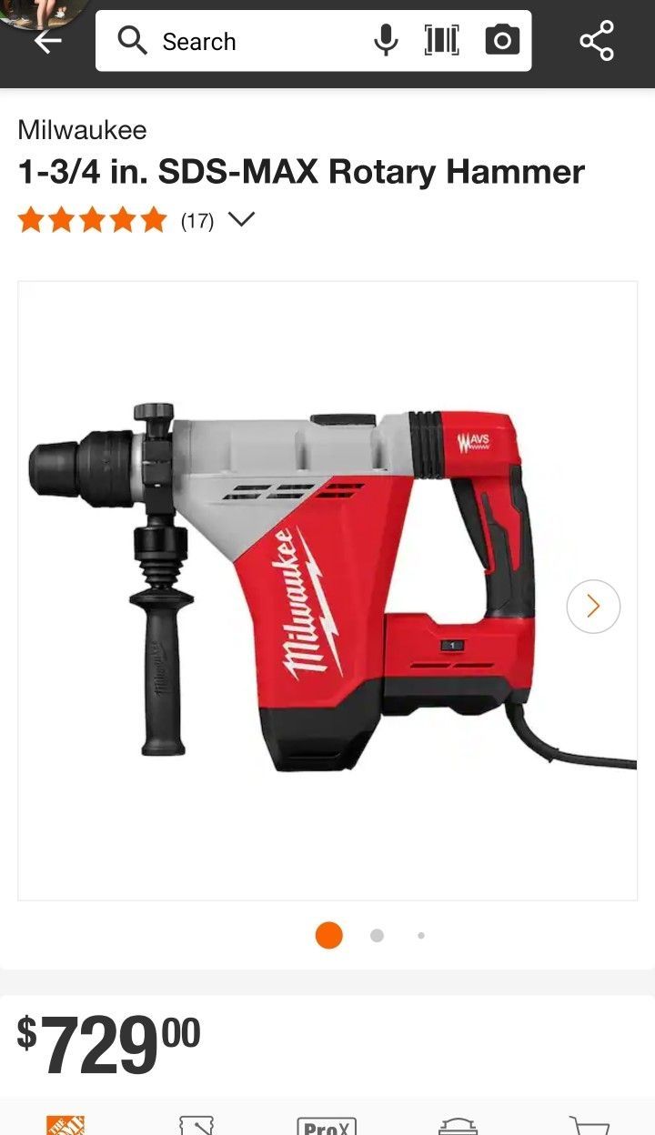 Milwaukee 15 Amp 1-3/4 in. SDS-MAX Corded Hammer with E-Clutch