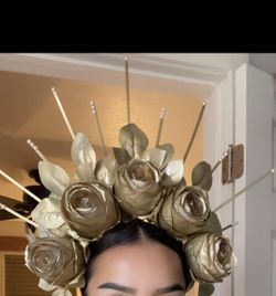 Dia De los Muertos Floral Corona
