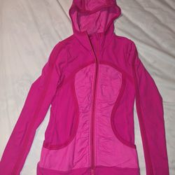 Lululemon Pure Balance Paris Pink Size 4 Hoodie Jacket Sweatshirt