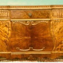 Antique Hand Carved Victorian Dresser 