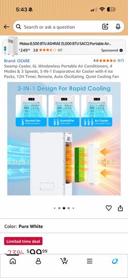 Air cooler/ Swamp cooler