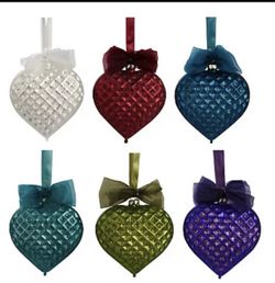 Valerie Parr Hill Heart Ornaments 