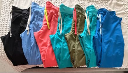 FIGS Scrub Bottoms – 7 Pairs | Zamora & Kade Styles | Small & Medium