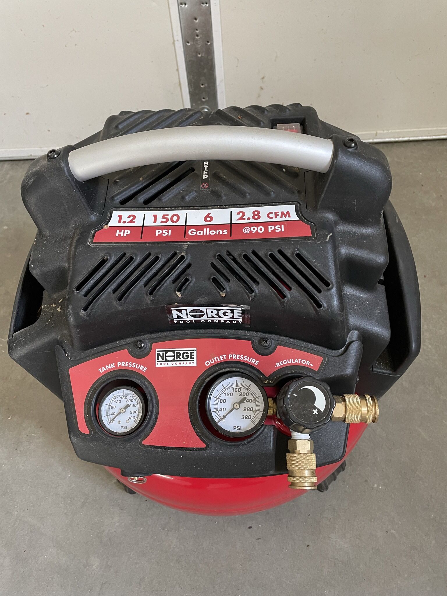 Norge Air Compressor 6 Gallon