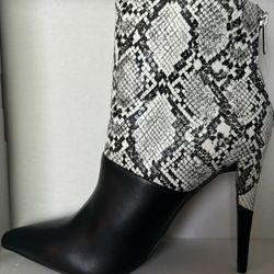 Justfab 4” Python Ankle Boots