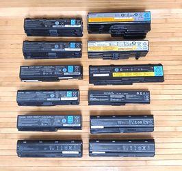 Lot of 25 Lithium Laptop Batteries HP/Toshiba/Lenovo Untested AS IS Laptop Pulls