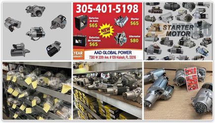 STARTER >65–ALTERNATOR $80