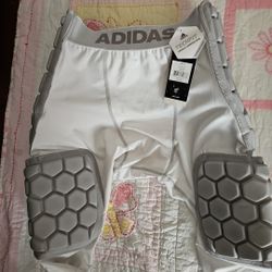 Adidas Adult Techfit  Pad Integrated Football Girdle Compression Football Large