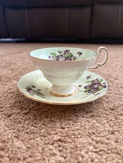 1940s Vintage Bone China Old Royal Teacup and Saucer