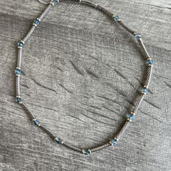 David Yurman Choker Blue Topaz