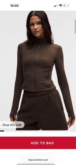 Brown Lulu lemon jacket size 6