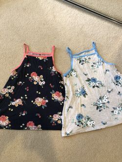 Justice Floral Summer Tanks For Girls