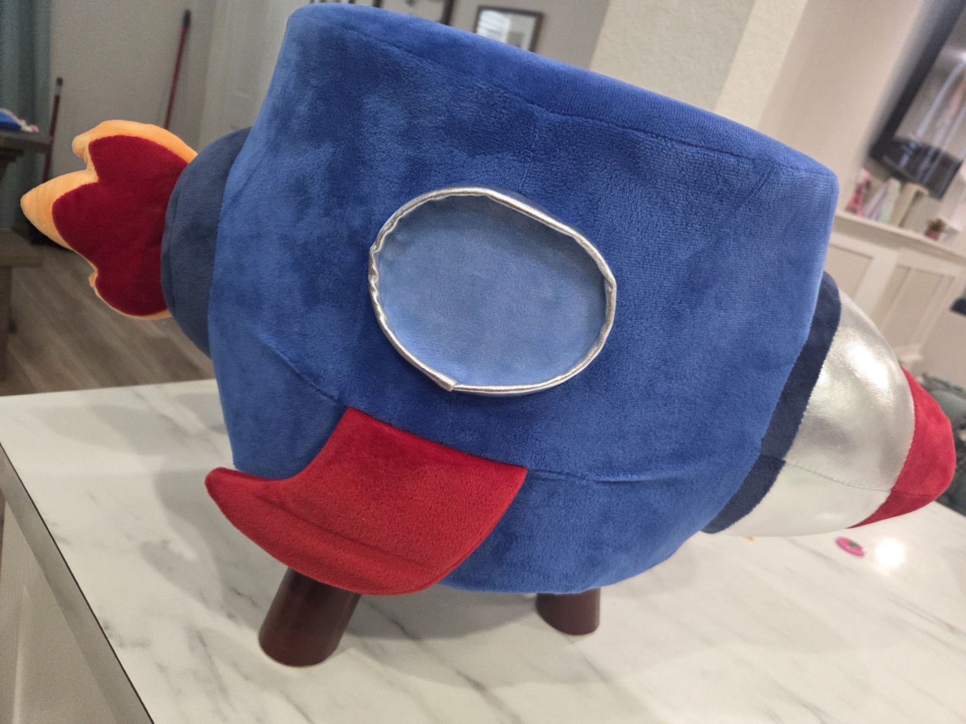 Blue Rocket Stool space theme