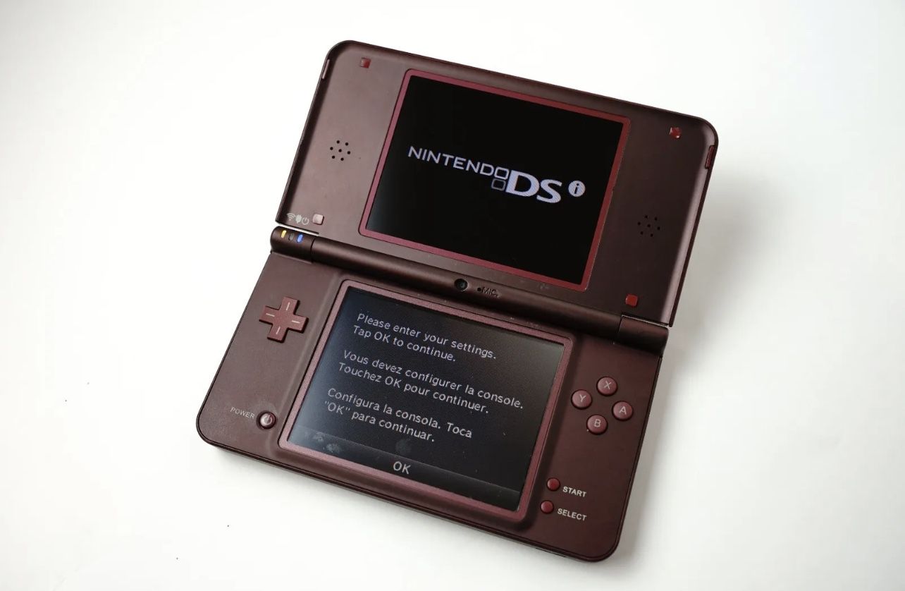 Nintendo DSi XL Burgandy Handheld System For Sale