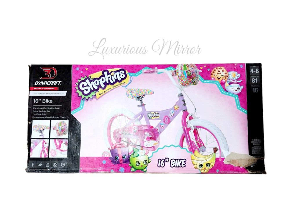 Kids Dynacraft 16" Bike - Shopkins New