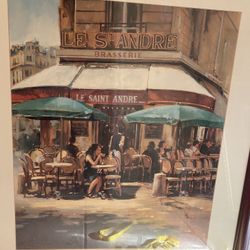 French cafe Artwork